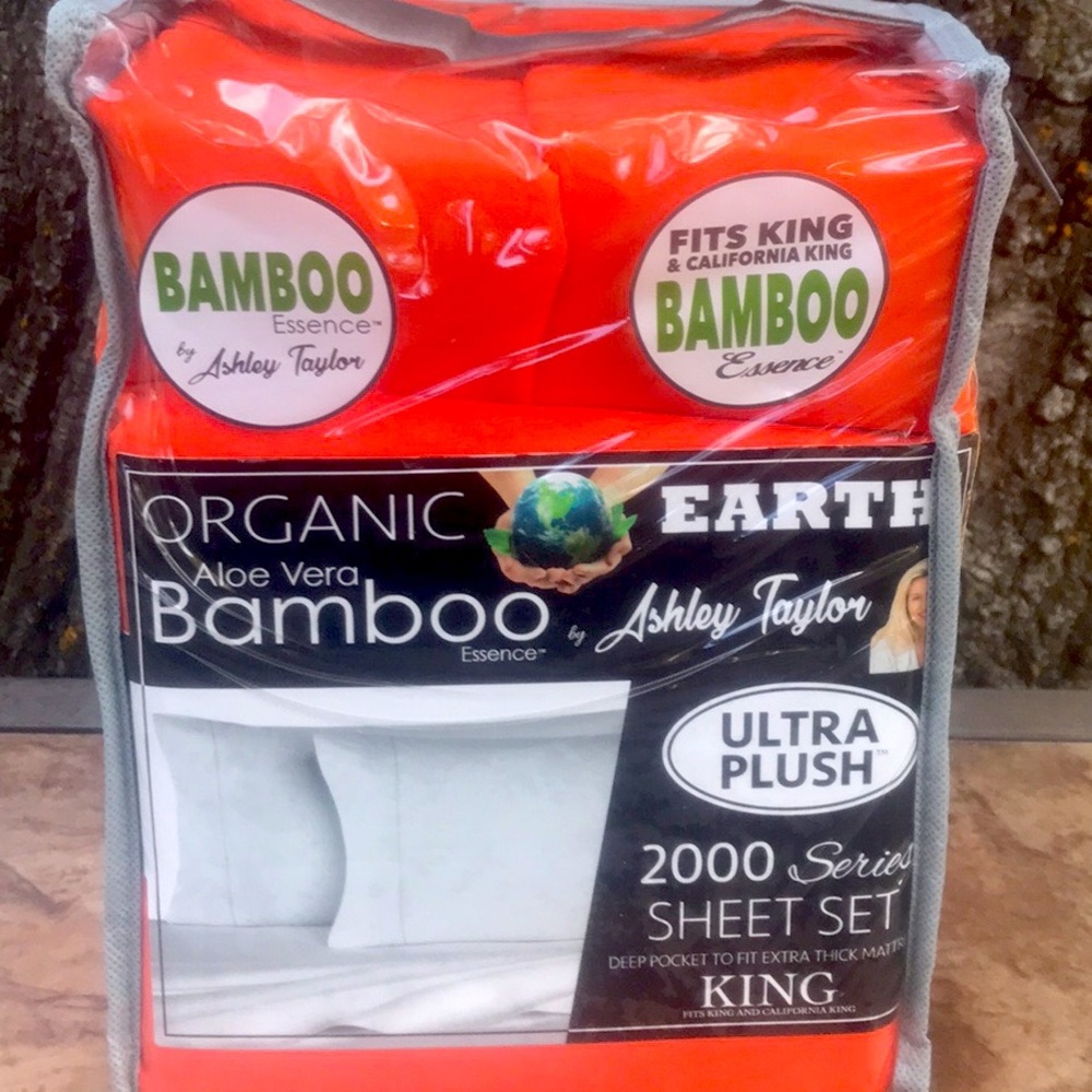 Bed Sheet Set King/Cal King Orange